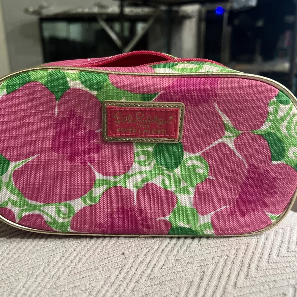 Lilly Pulitzer Cosmetic Travel Bag for Estee Lauder 8.5 x 4.5 x 2.5